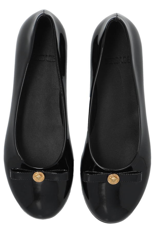 Versace Kids Leather ballet flats